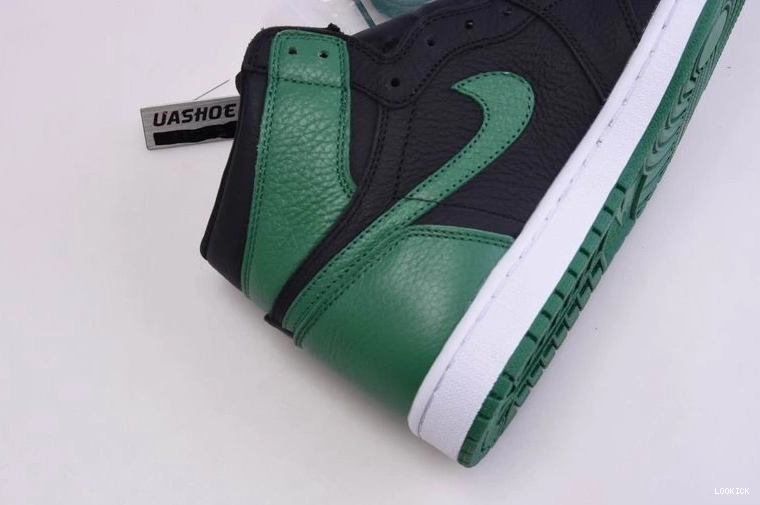 Reps Pine 555088-030  1 Jordan Green High Retro Black 0510